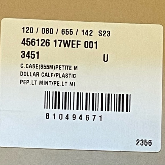 Gucci GG Petite Marmont textured-leather wallet in Ivory/ off- white NWT - Picture 4 of 7